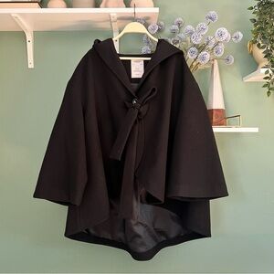Kuose Black Bow Tie Coat